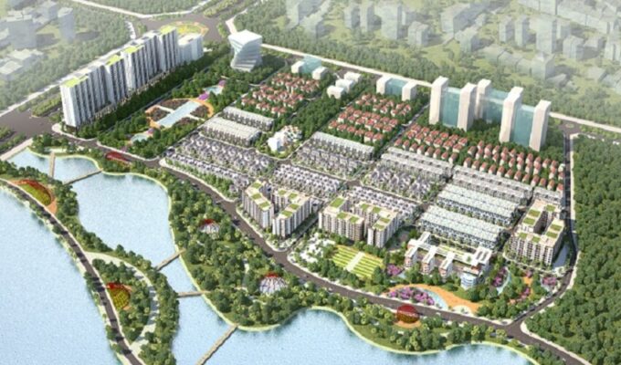 Nhà ở xã hội The Diamond Park được xây dựng ở xã Tiền Phong, huyện Mê Linh, TP Hà Nội