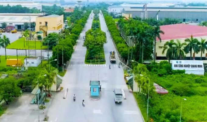 Dự án KCN Quang Minh do Công ty TNHH Đầu tư và Phát triển hạ tầng Nam Đức làm chủ đầu tư